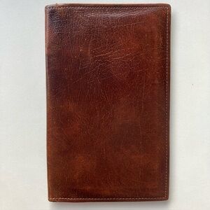 The Men's Store at Bloomingdale's Leather Passport Case Vintage Brown